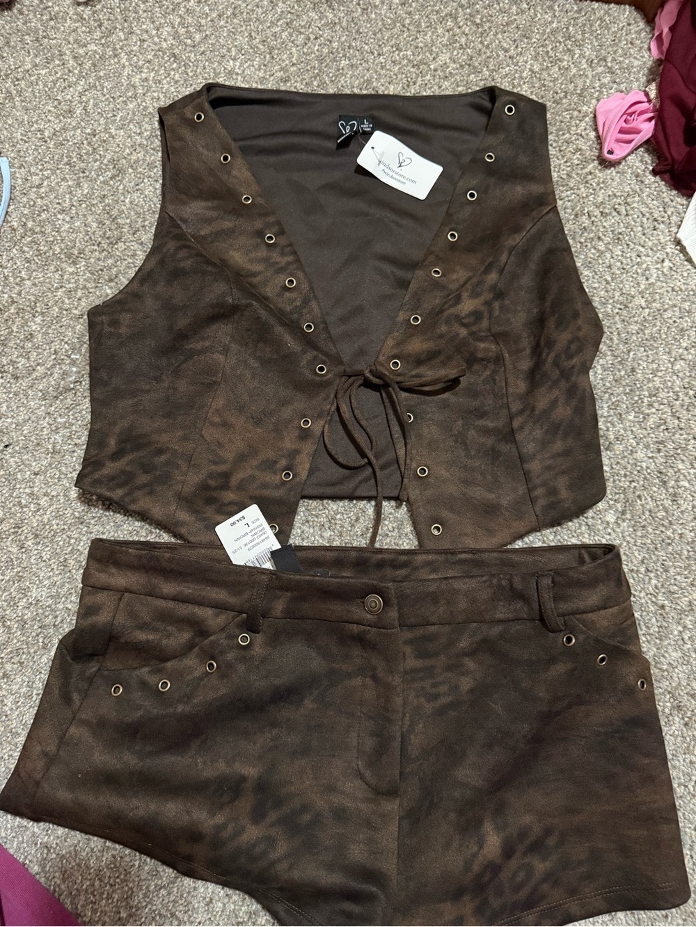 Windsor Western Tank and Short Set Size L